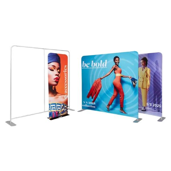 Totem Tubulaire (Fond de Borne à selfie personnalisé)