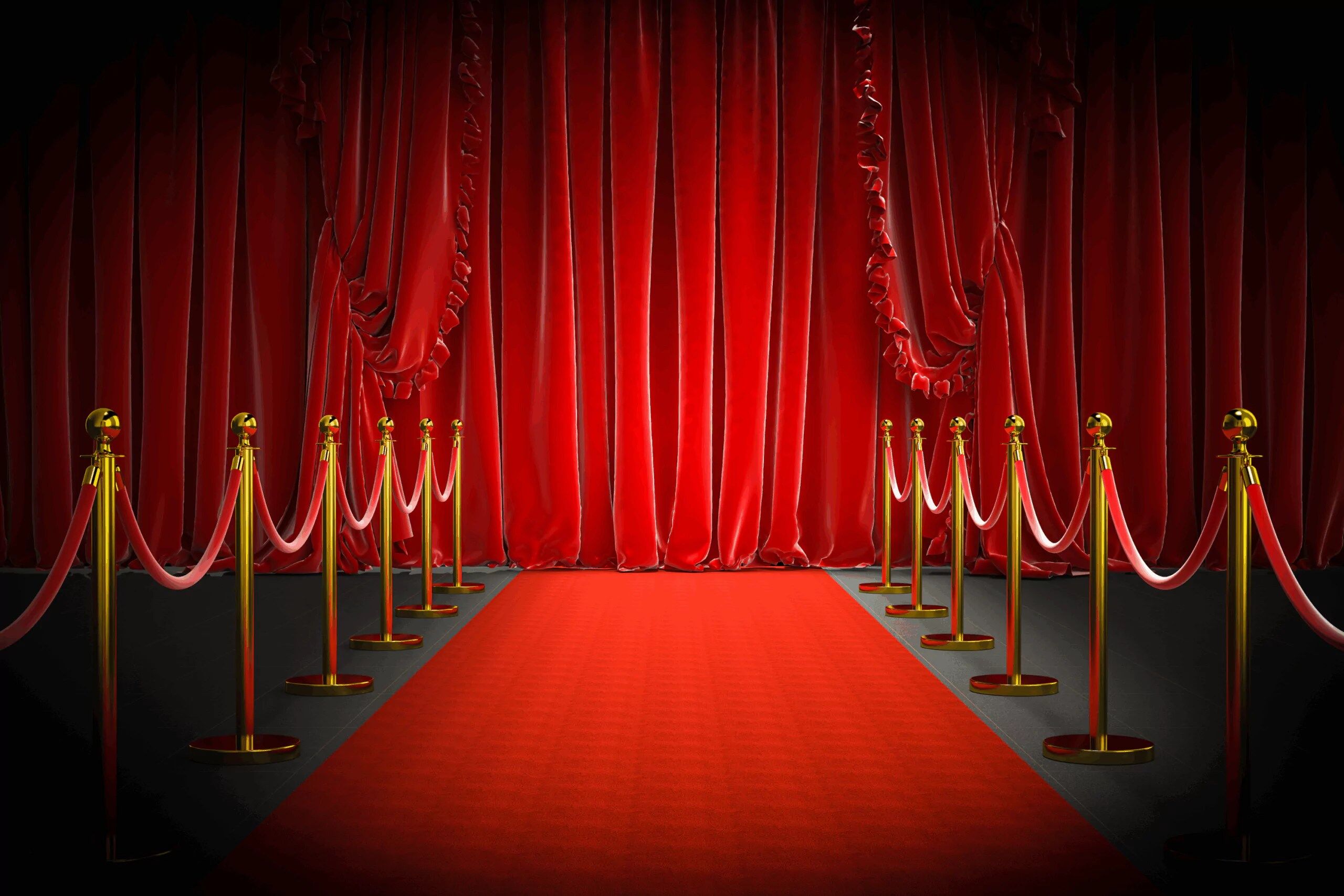 Pack VIP – Tapis Rouge + Cordons + Plots Dorés