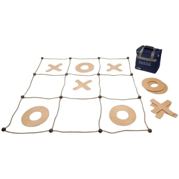 Jeu de Morpion Géant en Bois - Format XXL