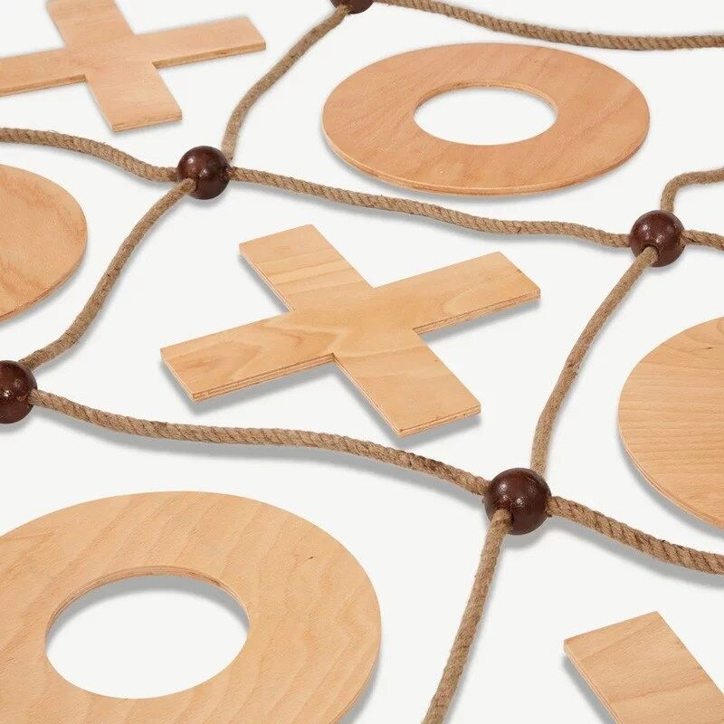 Jeu de Morpion Géant en Bois - Format XXL – Image 3